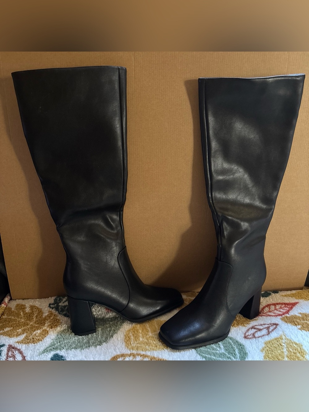 9” Classic Black Knee-High Heel winter Modatope Boots - Women's 👢 NEW
